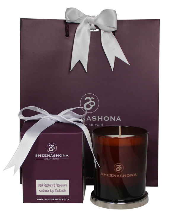 Gift Boxed Amber Scented Luxury Candle Collection