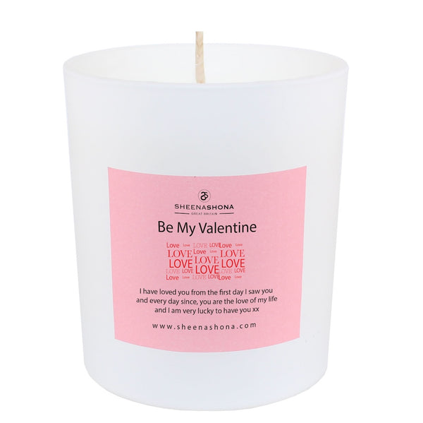 'Be My Valentine' Personalised Luxury Soya Wax Gift Boxed Candle