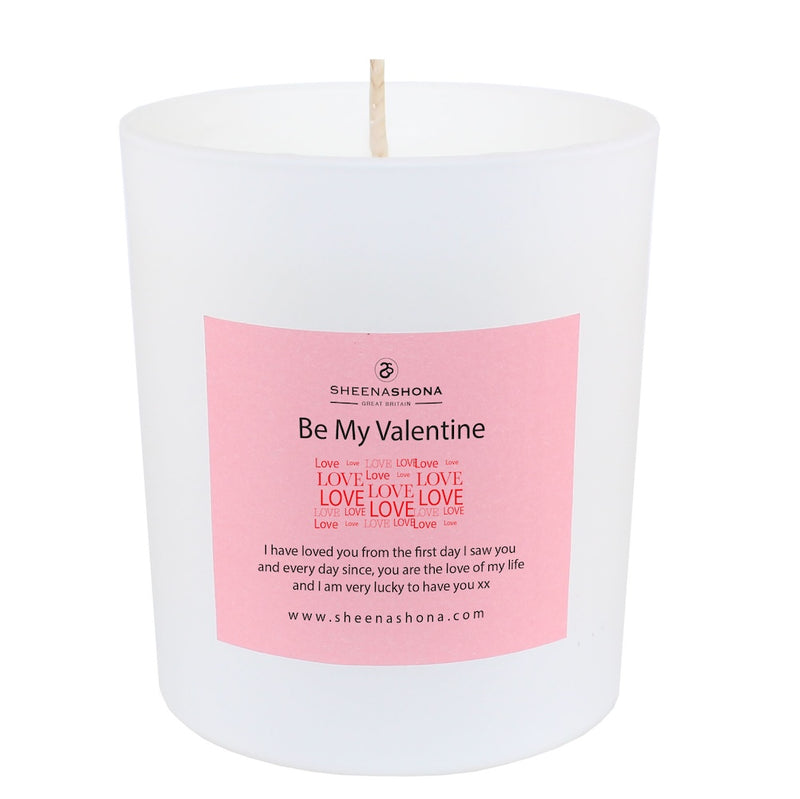 'Be My Valentine' Personalised Luxury Soya Wax Gift Boxed Candle